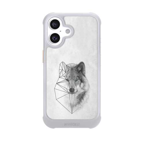 Apple iPhone 16 NIVOmax Polygonaler Wolf