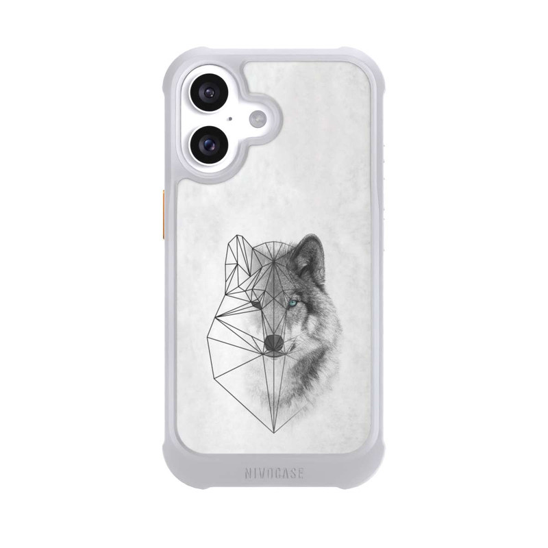 iPhone 16 NIVOmax Polygonaler Wolf