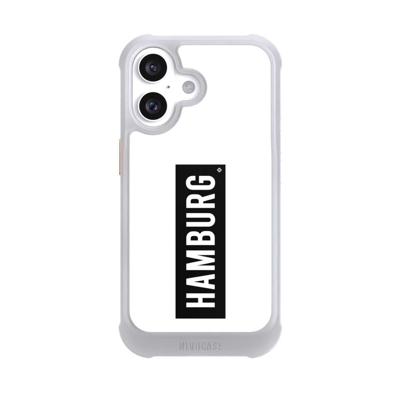 iPhone 16 NIVOmax HSV Hambourg noir et blanc