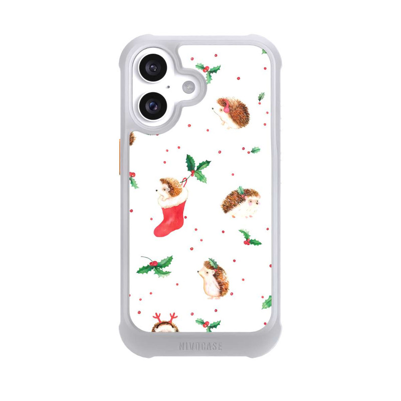 iPhone 16 NIVOmax Christmas Cute Hedgehog
