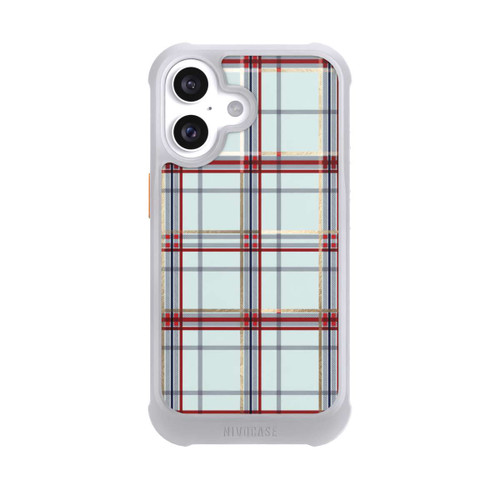 Apple iPhone 16 NIVOmax Tartan Bleu