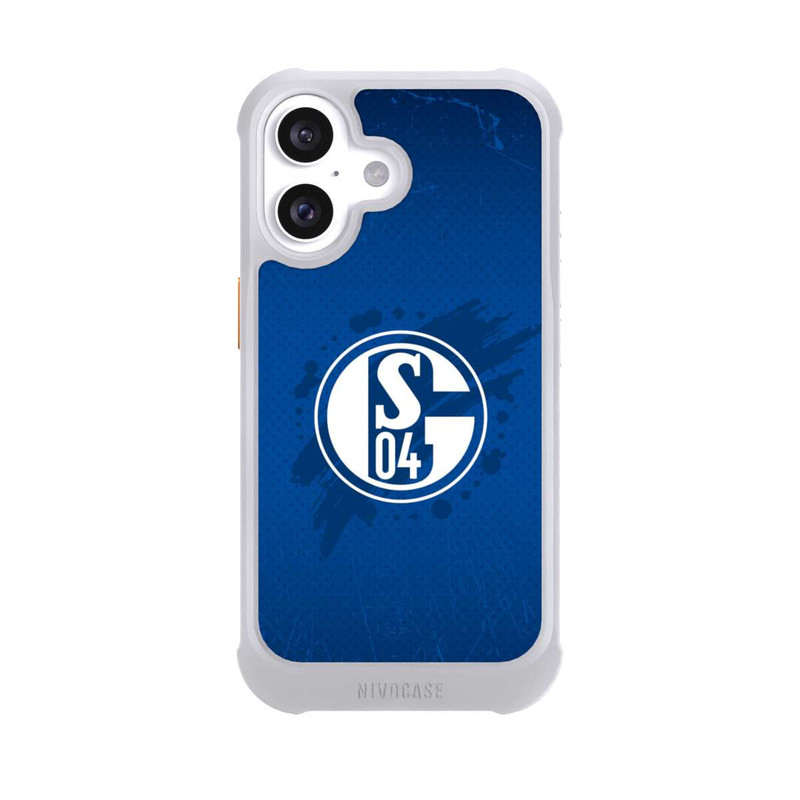 iPhone 16 NIVOmax Schalke 04 Farbe Fleck Blau