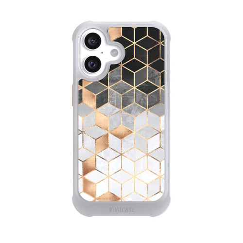 Apple iPhone 16 NIVOmax Würfel dunkel und gold
