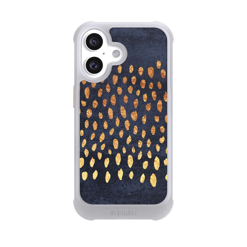 iPhone 16 NIVOmax Or & Bleu Pattern
