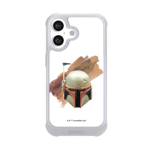 Apple iPhone 16 NIVOmax Boba Fett Helm Weiß