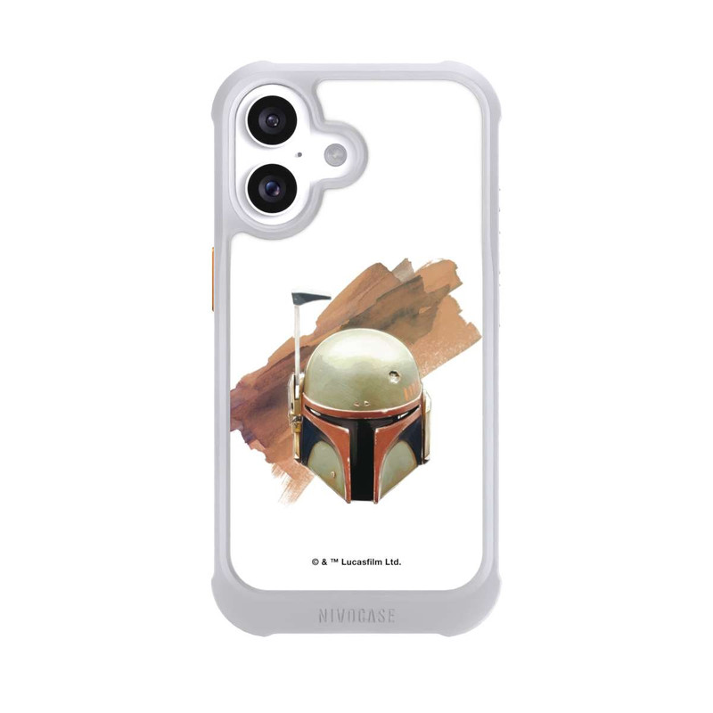 iPhone 16 NIVOmax Boba Fett Helmet White