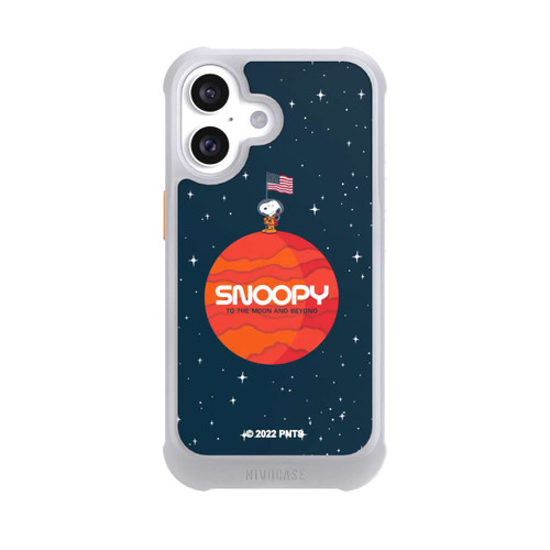 Apple iPhone 16 NIVOmax Snoopy Weltraumreisender Orange