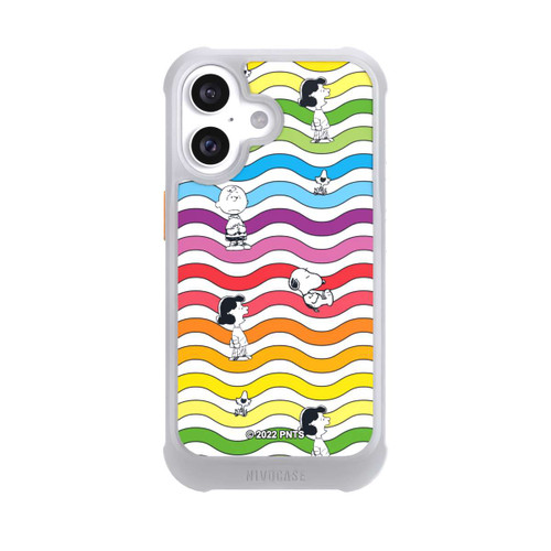 Apple iPhone 16 NIVOmax Snoopy Pattern Arc-en-ciel