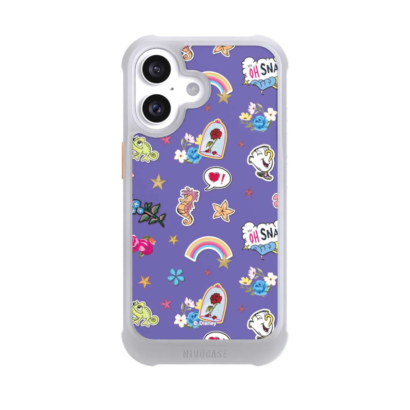 iPhone 16 NIVOmax Princess Pattern Purple Disney Princess