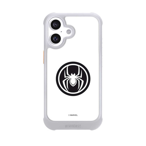 Apple iPhone 16 NIVOmax Spider-Man Logo White