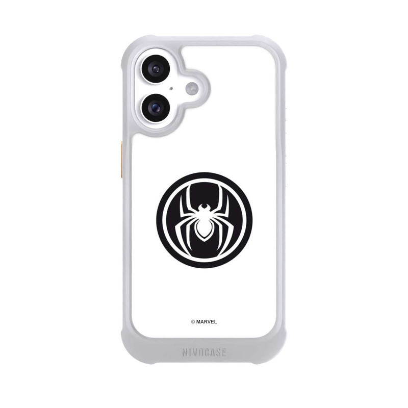 iPhone 16 NIVOmax Spider-Man Logo White