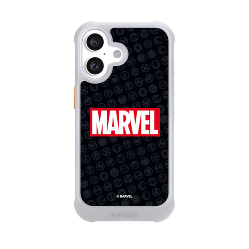 Apple iPhone 16 NIVOmax Marvel Logo Black Red 