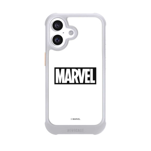Apple iPhone 16 NIVOmax Marvel Logo White