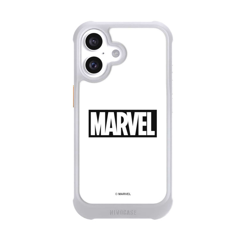 iPhone 16 NIVOmax Marvel Logo White