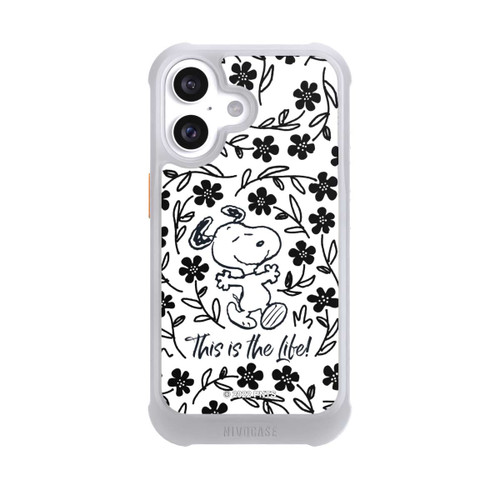 Apple iPhone 16 NIVOmax Snoopy schwarz und weiß This Is The Life
