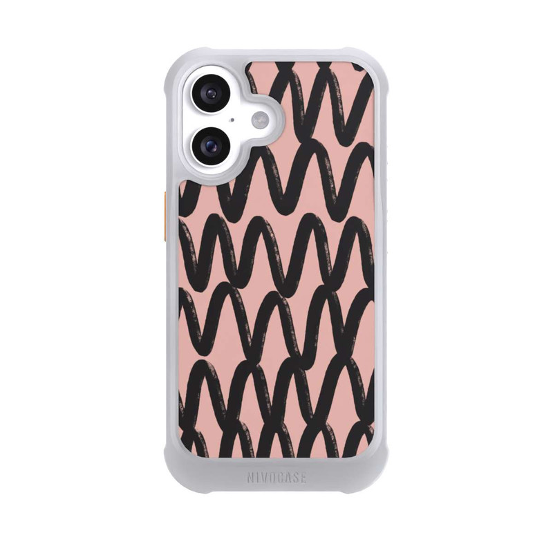 iPhone 16 NIVOmax Zig Zag Noir