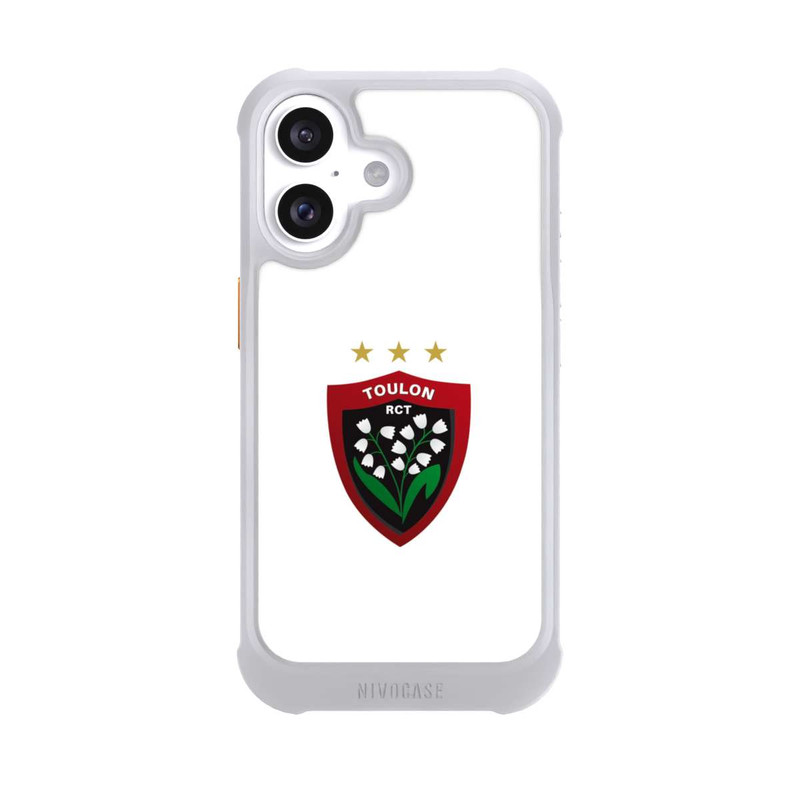iPhone 16 NIVOmax Logo RC Toulonnais Blanc