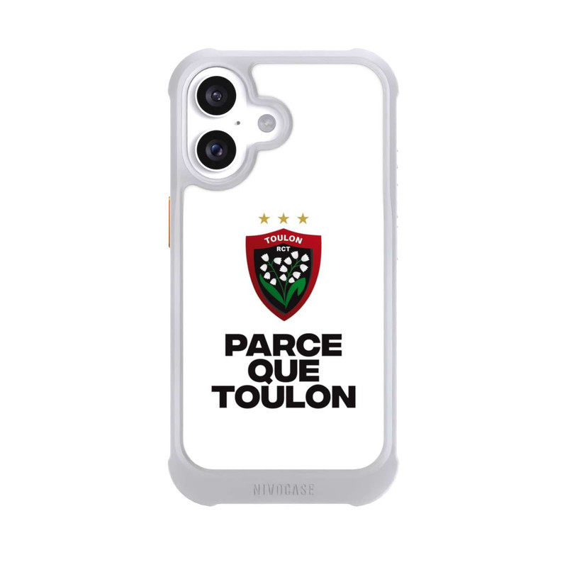 iPhone 16 NIVOmax Parce Que Toulon Blanc