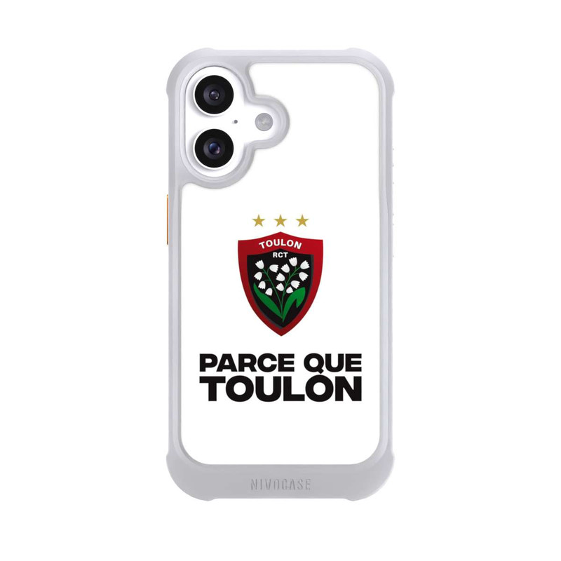 iPhone 16 NIVOmax RC Toulonnais Blanc