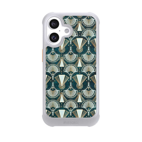 Apple iPhone 16 NIVOmax Art Deco Green Pattern