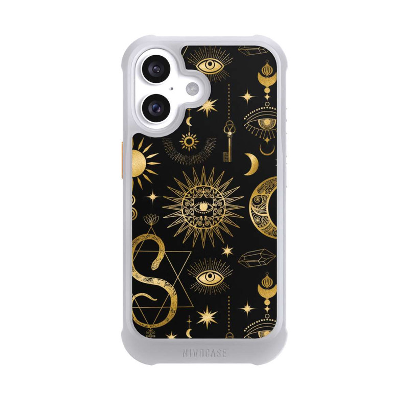 iPhone 16 NIVOmax Himmlische Sonne und Mond Steampunk