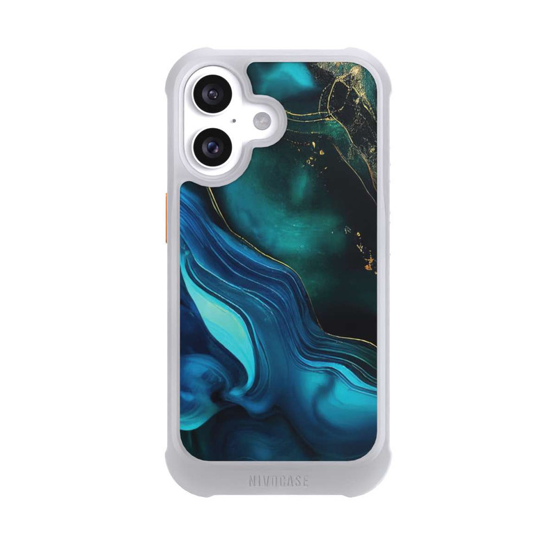 iPhone 16 NIVOmax Blaugoldene Tinte mit KI
