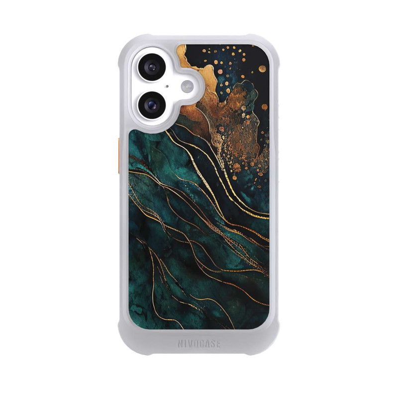 iPhone 16 NIVOmax Gold and Green