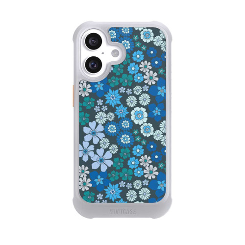 Apple iPhone 16 NIVOmax Fleurs bleues DeinDesign