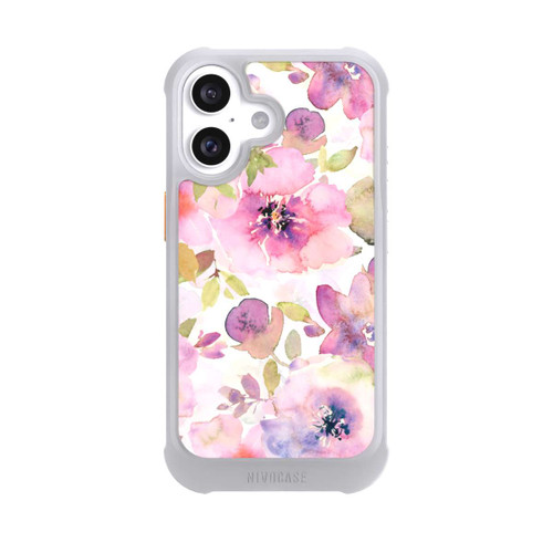 Apple iPhone 16 NIVOmax Papier Peint Fleurs Roses