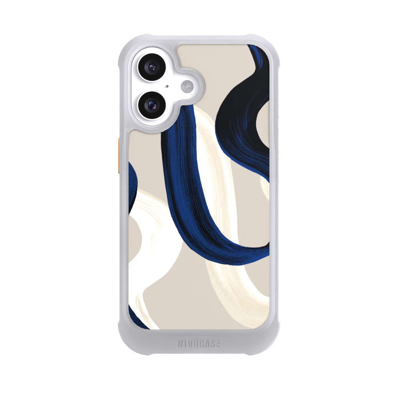 iPhone 16 NIVOmax Abstrakte Pinselstriche 80