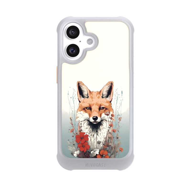 iPhone 16 NIVOmax  Fox with Flowers