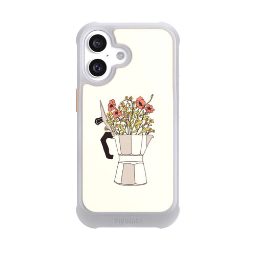 Apple iPhone 16 NIVOmax Fleurs Moka