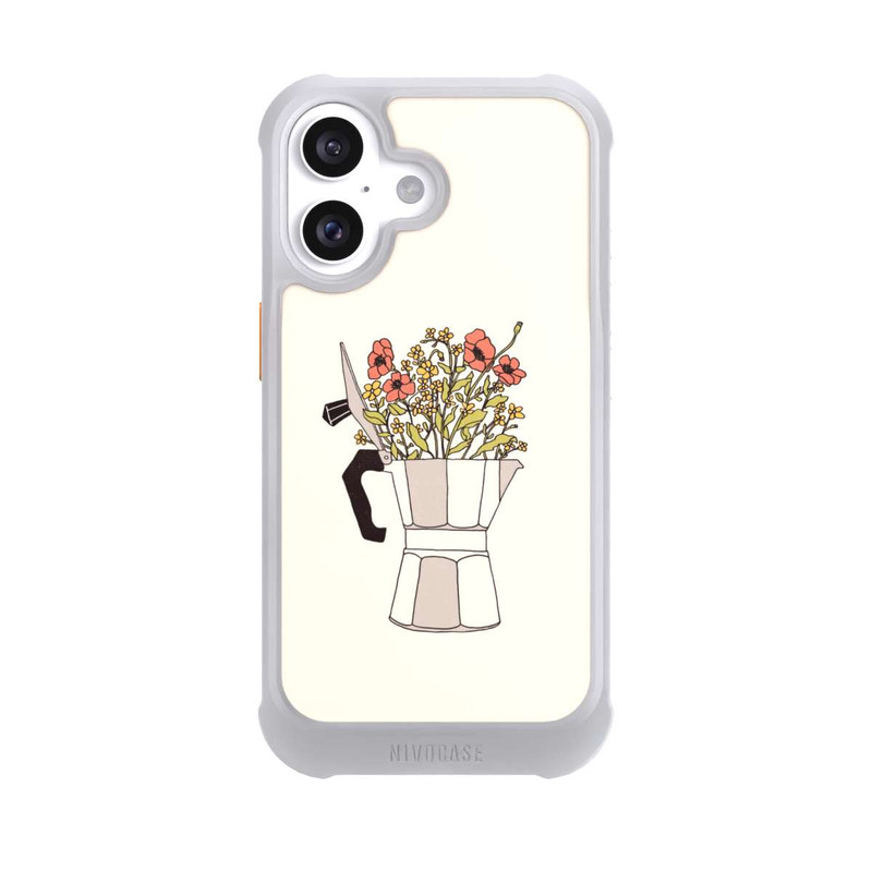 iPhone 16 NIVOmax Fleurs Moka