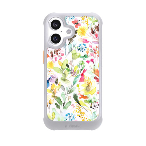 Apple iPhone 16 NIVOmax Wild Flowers Meadow Pink