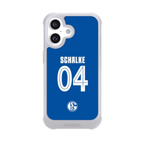 Apple iPhone 16 NIVOmax Schalke 04 Hellblau