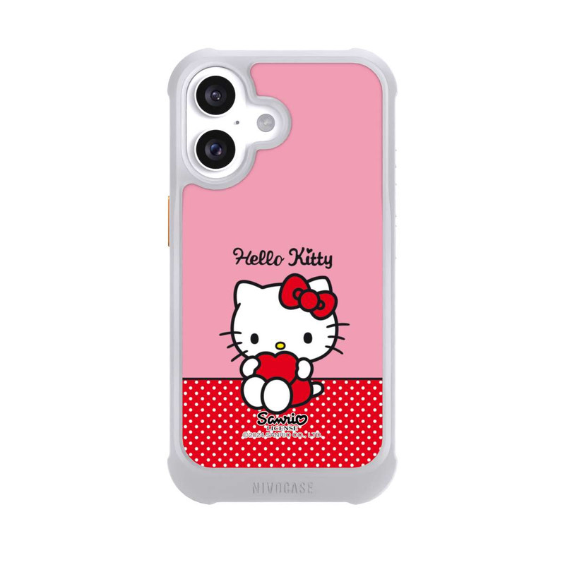 iPhone 16 NIVOmax Hello Kitty sitzend mit Herz