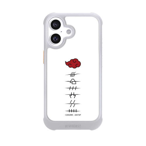 Apple iPhone 16 NIVOmax Akatsuki Mitgliedersymbole Weiß