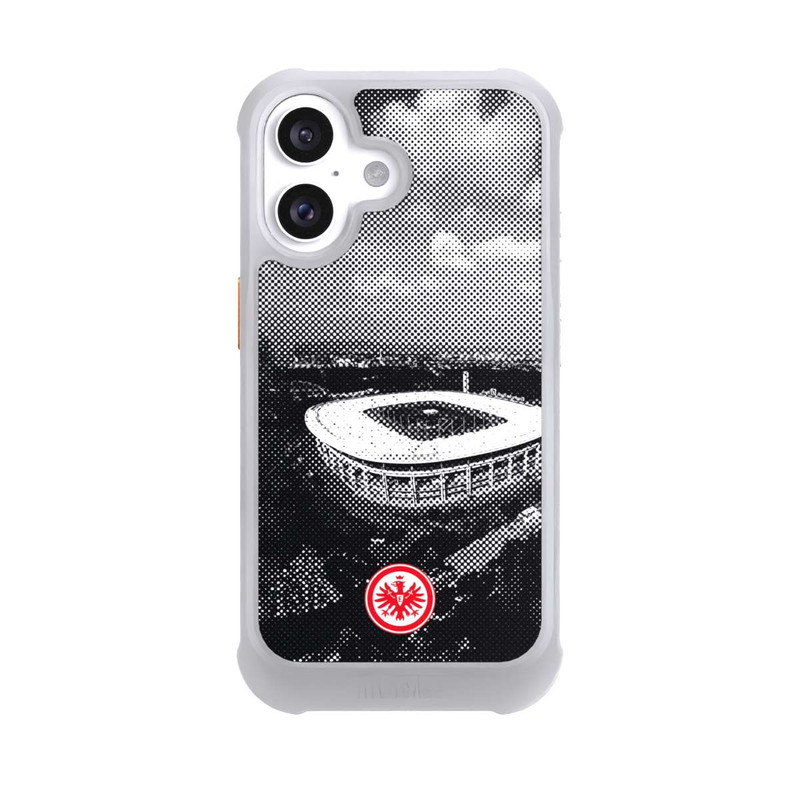 iPhone 16 NIVOmax SGE Stadion Schwarz Weiß