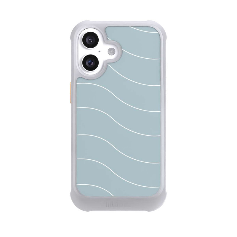 iPhone 16 NIVOmax Trendy Lines White Green