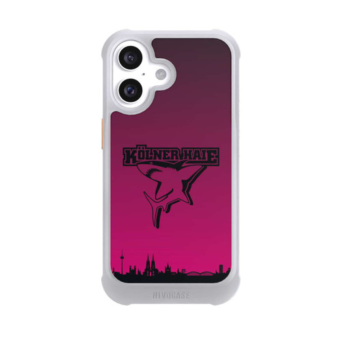 Apple iPhone 16 NIVOmax Kölner Haie Skyline Pink
