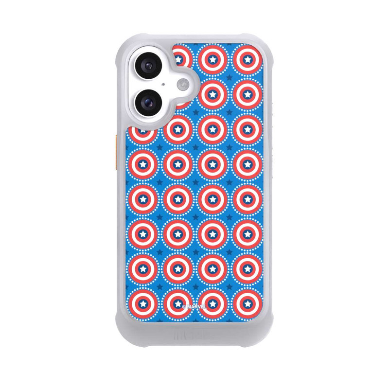 iPhone 16 NIVOmax Captain American Shield Pattern