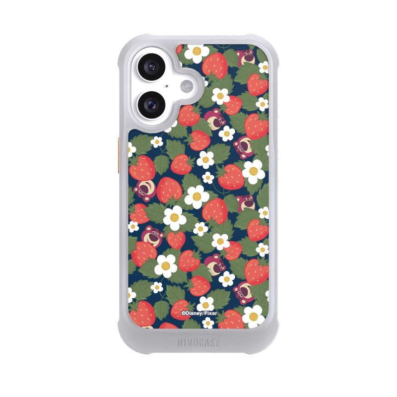 iPhone 16 NIVOmax Lotso Toy Story Strawberry Flower Pattern