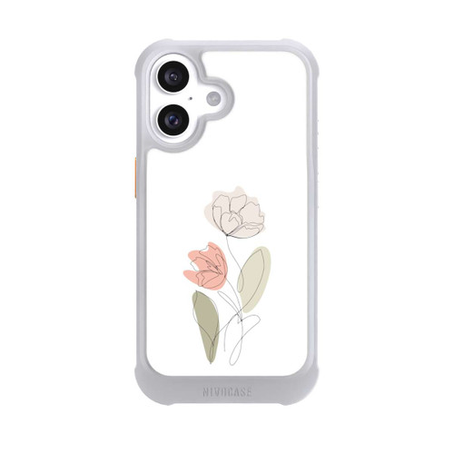 Apple iPhone 16 NIVOmax Blume Line Art Beige