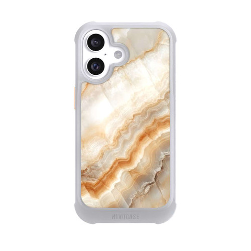 Apple iPhone 16 NIVOmax Honig Marmor