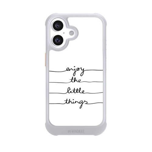 Apple iPhone 16 NIVOmax Enjoy The Little Things White