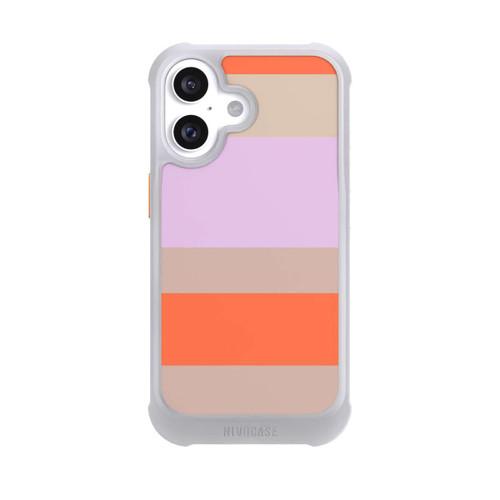 Apple iPhone 16 NIVOmax Moca Lila Orange Stripes