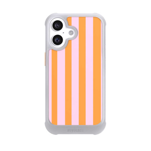 Apple iPhone 16 NIVOmax Orange And Pink Stripes