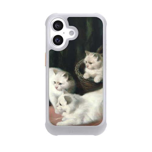 Apple iPhone 16 NIVOmax Three White Angora Kittens