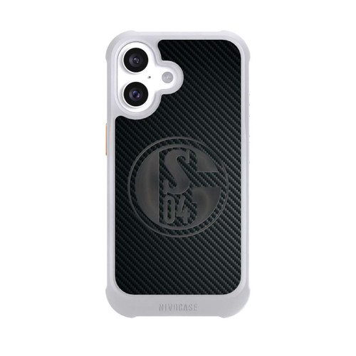 Apple iPhone 16 NIVOmax Schalke 04 Carbon Look