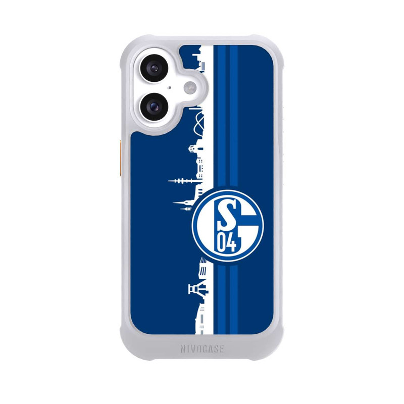 iPhone 16 NIVOmax Schalke 04 Skyline Blau